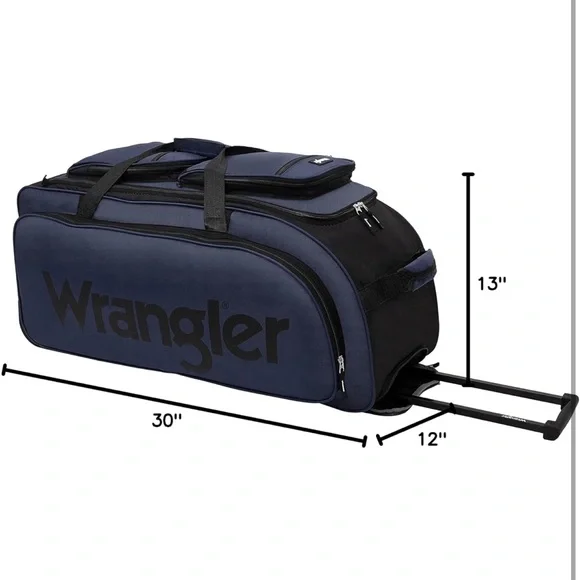 Wrangler Wesley Rolling Duffel Bag - Picture 9 of 11